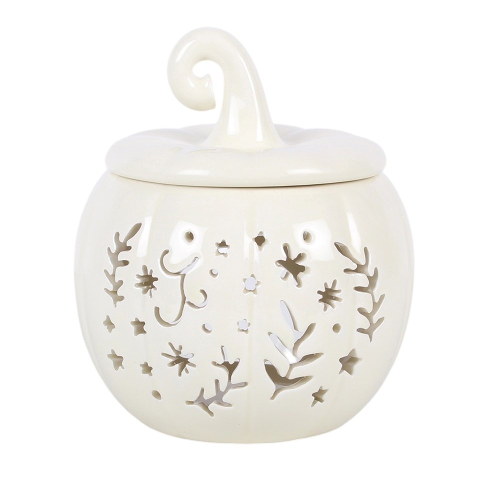 Something Different - Cream Folk Pumpkin and Wax Warmer Oliebrander - Creme